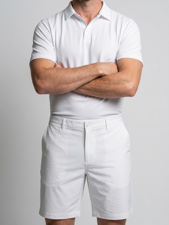 Dockers Other - Dockers White Men's Shorts with Navy Trim